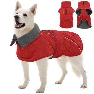 Kuoser Dog Coat, Super-Warm Dog Jacket Windproof Pet Cold Weather 2XL
